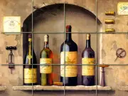 Art Mural Ceramic Wine Decor Backsplash Bath Tile #318