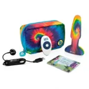 b-Vibe Peace & Love Tie-Dye Vibrating Rimming Butt Plug Kit