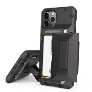 Damda Glide Hybrid Phone Case for iPhone 12 Pro Max, with [4 Cards] Black