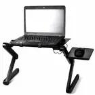 Adjustable Laptop Table Portable Foldable Computer Desk Bed Desk with mouse tabl