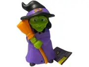 Halloween Decor Cackling Witch 5.5” Color Changing Light Sound Motion Activated
