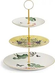 Wedgwood Wonderlust Waterlily Three-Tier Cake Stand, 13.25", Multi
