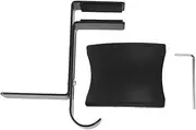 LOORGVEL Adjustable Metal Headset Holder Clamp Durable Desk Hook for Headphones with Slip PU Pad Curved Design for Gaming and Headsets