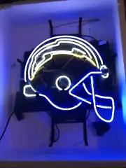 Los Angeles Chargers Helmet 20"x16" Neon Sign Bar Lamp Beer Light Night