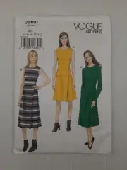 Vogue Sewing Pattern 9150 V9150 Misses Lined Dress Pattern Size 6-14 NEW