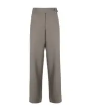 mid-rise straight-leg trousers 0,3 Gray