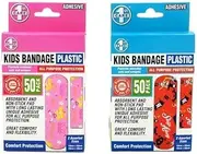 Leona Co Bandages Adhesive Cute Waterproof Breathable Self Adhesive Kids Bandaids Adapts Strong Adhesion for Kids First Aid Waterproof