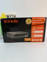 Tenda TEF1105P-4-63W 5 Port 10/100Mbps Desktop Switch with 4-Port PoE