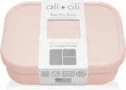 Silicone Bento Box (Blush) Lunch Box for Kids, Toddlers, Preschoolers & Adult...