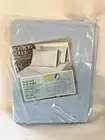 Vintage Sears Bon Bon Solids Flat Full Bed Sheet Muslin Perma Prest New Blue