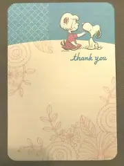 Hallmark Thank You Greeting-Peanuts Snoopy-Thanks you NEW(A26))