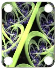 Neckplate to fit Electric Guitar Graphic Color PJ Bass Strat Tele Fractal 23