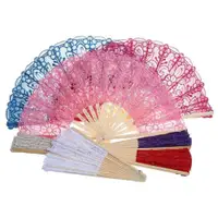 在飛比找ETMall東森購物網優惠-New Lace Fan White Cotton Fold