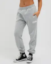 [Rip Curl] Rip Curl Women's Surf Puff Track Pants in Mid Grey Size Large L Mid Grey