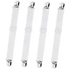 Bed Sheet Straps, Adjustable Elastic Fitted Sheet Straps Fasteners Non Slip