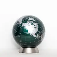 在飛比找蝦皮購物優惠-SkyGlobe 6吋網版七彩綠存錢筒鎳色底座地球儀