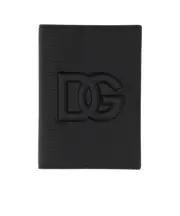 Dolce Gabbana DG Logo Embossed Passport Holder One size Black