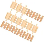 Wooden Train Tracks Assemble Blocks Pcs Train Connection Pieces Boys and Girls Playset
