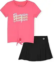 [Champion] Girls Shorts Sets 4 Piece Short Set for Girls Active Clothing