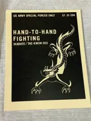 Hand-To-Hand Fighting US Army Special Forces Book ST 31-204 Karate Tae-Kwon-Do