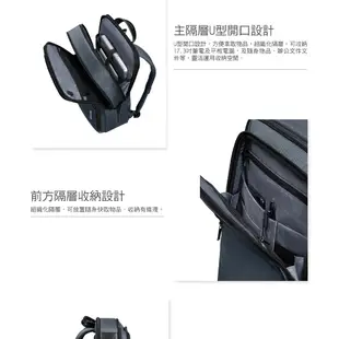 Samsonite新秀麗 筆電後背包/電腦包/雙肩包17.3吋 XBR 2.0 商務多功能環保(黑/藍/綠)