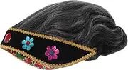 Beavorty Elderly Wig Set Kids Old Lady Role-playing Wig for Stage Shows and Dress-up