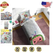 Fun CoComelon Bedding Set for Kids - Twin Size 5-Piece Microfiber Delight