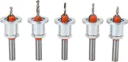 Carbide Steel Countersink Drill Bit Set Excellent Cutting Capability Prevents Clogging Perfect Holes Multiple Uses 5 Pieces with Adjustable Length for Woodworking