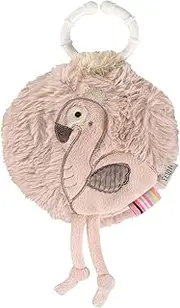 Fehn Flamingo Fabric Book - Feeling Book with Nature Motifs: 6 Pages with Exciting Materials and Functions to Feel, Grip and Marvel - A Perfect Companion for Home & Travel