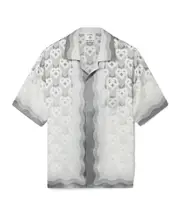 Casablanca Gradient Heart Monogram Satin Shirt S,XL,L,M,XXL grey