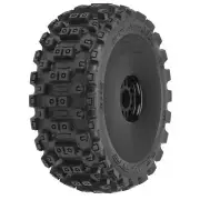 Pro-line Racing Badlands MX M2 Mounted Black Wheels F/R (2) 1/8 Buggy PRO906741