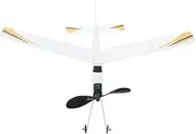 HONMEET Rubber Band Airplane Glider Toy Boys and Girls Assembled Model Planes Safe Sturdy Educational Aircraft for Boys Outdoor Flying Toy