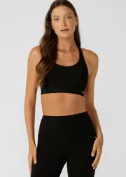 [Lorna Jane] Amy Maximum Support Sports Bra in Black, Size - XS XS Recycled Black