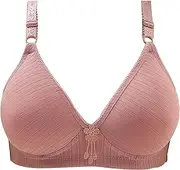 [Generic] High Support Bras for Women Adjustable Strap Full Coverage Up Bras Comfortable No Underwire Wireless Bras Woman Bras 36 C