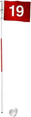 Portable Golf Flag with Cup, 6-Foot Height Flagstick, Create Your Own