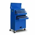 7 Drawer Tool Box Cabinet Chest Trolley Toolbox Garage Storage Blue Giantz