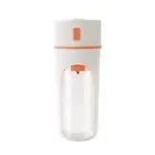 Orange Portable USB Rechargeable Juicer Bottle - 2-in-1 Blender and Drink Cup, 4