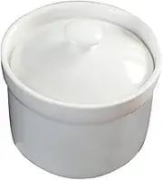 OKUMEYR 1pc Ceramic Soup Bowl with Lid 240ml Stewing Pot Soup Bowl for Kitchen Tableware