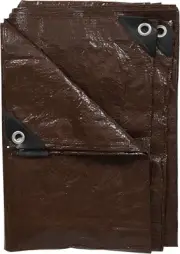 Light-Duty Rip-Stop Tarp 16' X 20' - Brown (U-1620)