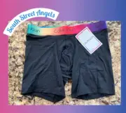 CALVIN KLEIN ~ MEN'S PRIDE RAINBOW BLACK MICROFIBER BOXER BRIEF ~ SMALL FINAL