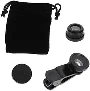MUELODSIC 2sets Fisheye Phone Camera Lens Multifunctional Clip Lens for Smartphones Wide Angle Macro Photography Easy Install Compatible All Mobile Devices
