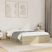 Bed Frame Mattress Base Slat Bedstead Bedroom Furniture Engineered Wood vidaXL