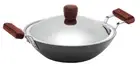 Futura Nonstick 2.5L Deep Wok Pan With Lid Induction Friendly IND25S By Hawkins