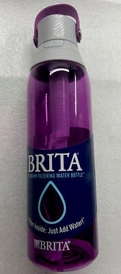 Brita Premium Water Bottle With Filter, Hard Sided, BPA Free, Orchid, 26 oz