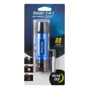 Nite Ize Radiant 3-in-1 LED Mini Flashlight - Versatile Flashlight with 80 Lu...