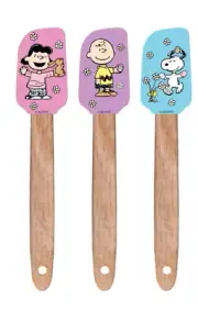 Peanuts Snoopy 3 Piece Kitchen Set MINI Spatulas Lucy Charlie Snoopy Woodstock