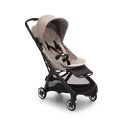 Bugaboo Butterfly seat pram Desert Taupe sun canopy, Desert Taupe fabrics, black chassis