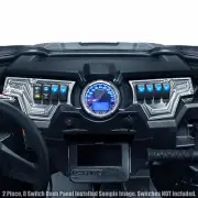 Polaris RZR XP1000 XP 900s 2016 Turbo 8 Switch Machined Finish 2pcs Dash Panel
