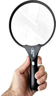 Large Magnifying Glass (30x) with USB Rechargeable LED Light - Loupe Illuminated Magnifier for Reading, Low Vision, Close Work