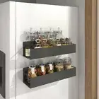 Space Saving Magnetic Storage Shelf Spice Organizer Rack Washing Machine